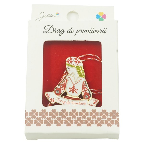Brosa mica in cutie jolie model drag de romania