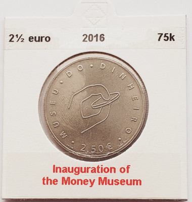 2180 Portugalia 2,5 Euro 2016 Money museum km 870 foto