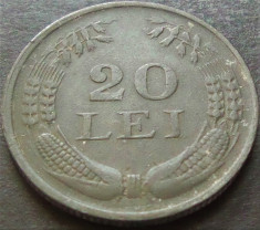 Moneda istorica 20 LEI - ROMANIA, anul 1942 *cod 3255 B foto