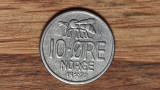 Norvegia - moneda de colectie - 10 ore 1972 - albina - superba !, Europa
