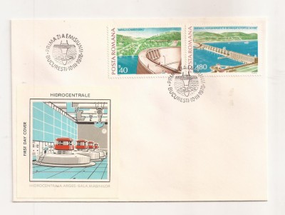P2 Plic FDC-Prima zi a emisiunii - Hidrocentrale, necirculat 1978 foto