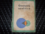 Geometrie Analitica, Manual Pentru Clasa A Xi-a - Gh. D. Simionescu ,552674