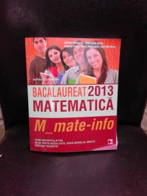 BACALAUREAT 2013, MATEMATICA foto