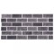 Panouri de perete 3D, model caramida, negru &amp; gri, 10 buc., EPS