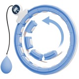 SPORTNOW Hula Hoop Cerceau cu Picots de Massage ajustabil 76-113 cm tour de taille 16 segmente detașabile, bleu clair | Aosom Romania