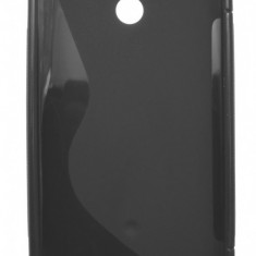 Husa silicon S-case neagra pentru Sony Xperia P (LT22i)