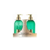 Vivian Gray Gemstone Green Bergamot Lemongrass - set cadou sapun lichid si lotiune de maini, 2 x 300 ml