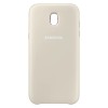 Husa de protectie Samsung Dual Layer Cover pentru Galaxy J3 (2017), Auriu, Plastic, Carcasa