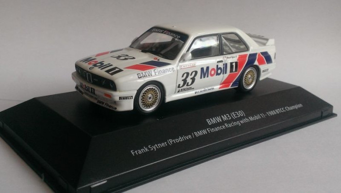 Macheta BMW M3 (E30 - Ursulet) Frank Sytner campion BTCC 1988 - Atlas 1/43