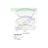 Set placute frana fata Opel Combo, 2001-2011, Corsa B, Corsa C, Meriva 2003-2010; Tigra 2004-2010; marca Icer 181526701, parte montare : Punte Fata