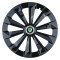 Set 4 Capace Roti 14 inchi (R14) Fame Negru, Compatibile Cu Skoda