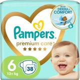 Scutece Pampers Premium Care Value Pack Marimea 6, 13+ kg, 38 buc