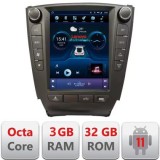 Navigatie Lexus IS 2005-2012 Lenovo Tesla Qled 9.7&quot; Octacore 4Gb RAM 32Gb 4G DSP Carplay Android Auto Bluetooth CarStore Technology