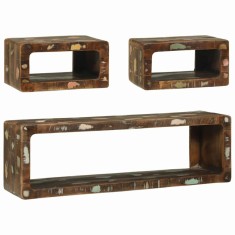 vidaXL Set de Dulap TV cu raft 3 pcs Multicolour Lemn masiv recuperat 4104540
