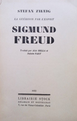 Stefan Zweig - Sigmund Freud (1932) foto