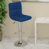 VidaXL Scaun de bar, albastru, material textil