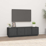 Comoda TV, gri, 140x40x40 cm, lemn masiv de pin GartenMobel Dekor, vidaXL