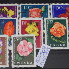 TS23 - Timbre serie Polonia - 1964 Flora - flori