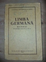 Limba germana. Manual pentru clasa a 9-a Editura: de stat didactica si pedagogica