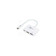 Cablu HDMI soclu, USB A soclu, USB C mufa, USB C Power Delivery, USB 3.0, lungime 0.15m, {{Culoare izola&#355;ie}}, Goobay - 62104