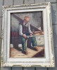 Ulei pe p&acirc;nză o lucrare veche semnată, Portrete, Realism