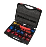 YATO Set conectori electrici si cleste de sertizat, 551 piese