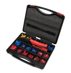 YATO Set conectori electrici si cleste de sertizat, 551 piese foto