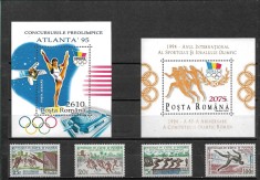 C5749 - lot Romania+ sport timbre nestampilate MNH,serii complete