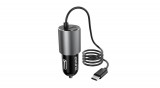 Dudao R5ProT 1x &icirc;ncărcător auto USB, 3,4A + cablu USB-C (gri)