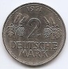 Germania 2 Deutsche Mark 1951 F - Cupru-nichel, 25.75 mm, KM-111 (2), Europa