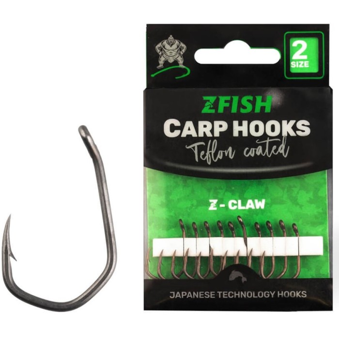 Carlige ZFISH Z-Claw Teflon, Nr.2, 10buc/pac