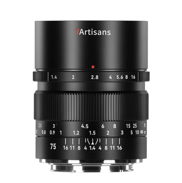 ​Obiectiv Manual 7Artisans 75mm F1.4 Full Frame