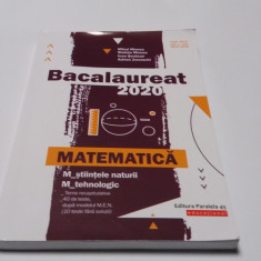 Bacalaureat 2020. Matematica M_stiintele-naturii, M_tehnologic--RF14/2