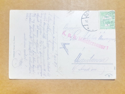 C472-I- Carte Postala militara Feldpost trimisa soldat 1909. Imperiul austriac. foto