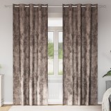 Gossi draperii din catifea 2 piese cu grommet cappuccino 245x140 cm
