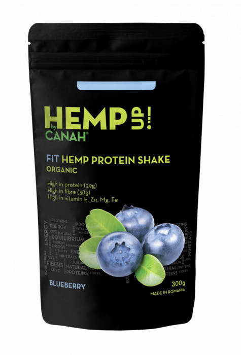 FIT SHAKE PROTEIC DE CANEPA CU AFINE ECO 300g CANAH