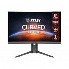 Monitor LED Gaming Curbat MSI Optix G24C6P 23.8 inch FHD VA 1ms 144Hz Black foto