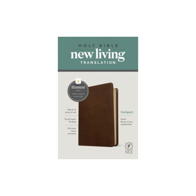 NLT Compact Bible, Filament Enabled Edition (Red Letter, Leatherlike, Rustic Brown) foto