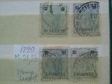 1890- Austria-Levant-Mi 21,23-4 val. -st, Nestampilat