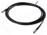 Cablu coaxial 3M 3m DIN mufă ecranat 75&Omega; negru drept