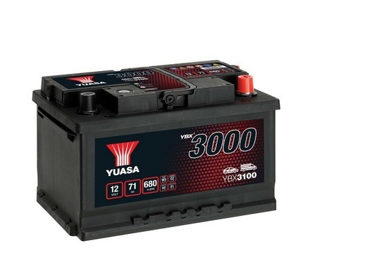 Baterie Yuasa 12V 71AH/680A YBX3000 SMF (R+ Standard) 278x175x175 B13 (pornire)