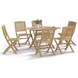 vidaXL Set mobilier de grădină, 7 piese, lemn masiv de acacia 3214237
