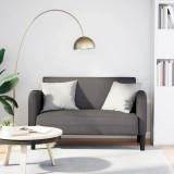VidaXL Canapea lovesea gri 110 cm piele artificială 4100538