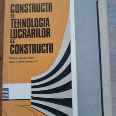 Constructii si tehnologia lucrarilor de constructii. Manual pentru licee anul 1- A.Grigorean