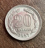 C50 - Moneda foarte veche - Argentina - 20 centavos - 1957