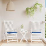 Gossi perne scaune gradina 2 buc. albastru 50x50x3 cm tesatura oxford