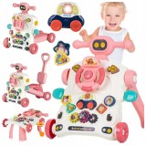 Premergator si antemergator multifunctional 6 in 1 WePro Store, mod balansoar, trotineta, scuter, mers, centru de activitati si panou detasabil, tasta