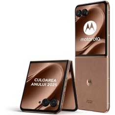 Telefon mobil Motorola razr 50 Ultra, Dual SIM, 512GB, 12GB RAM, 5G, Mocha Mousse
