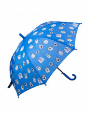 Umbrela pentru fete, automata Pami Monster 80 cm Albastru foto