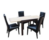 Set masa KORS cu 4 scaune 6012 Sonoma Negru